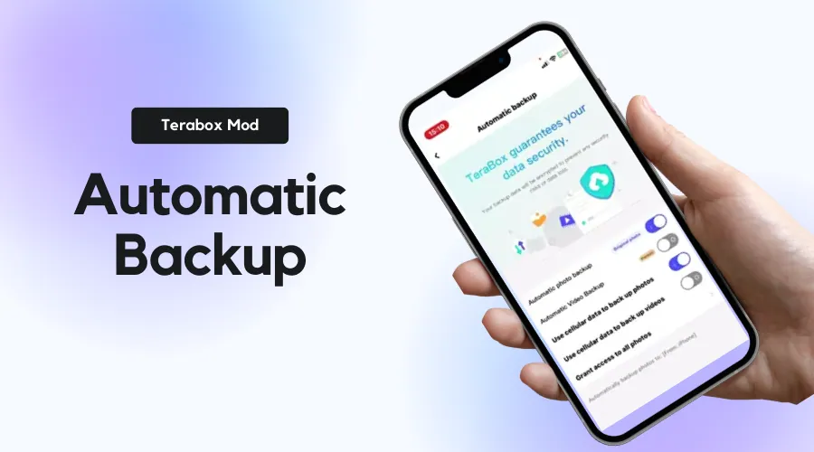 automatic backup in Terabox mod apk