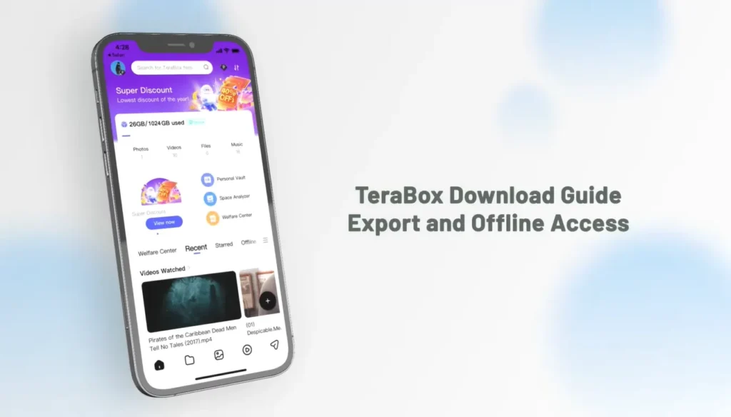 Offline Access in Terabox mod apk